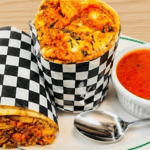 Chicken tikka masala burrito