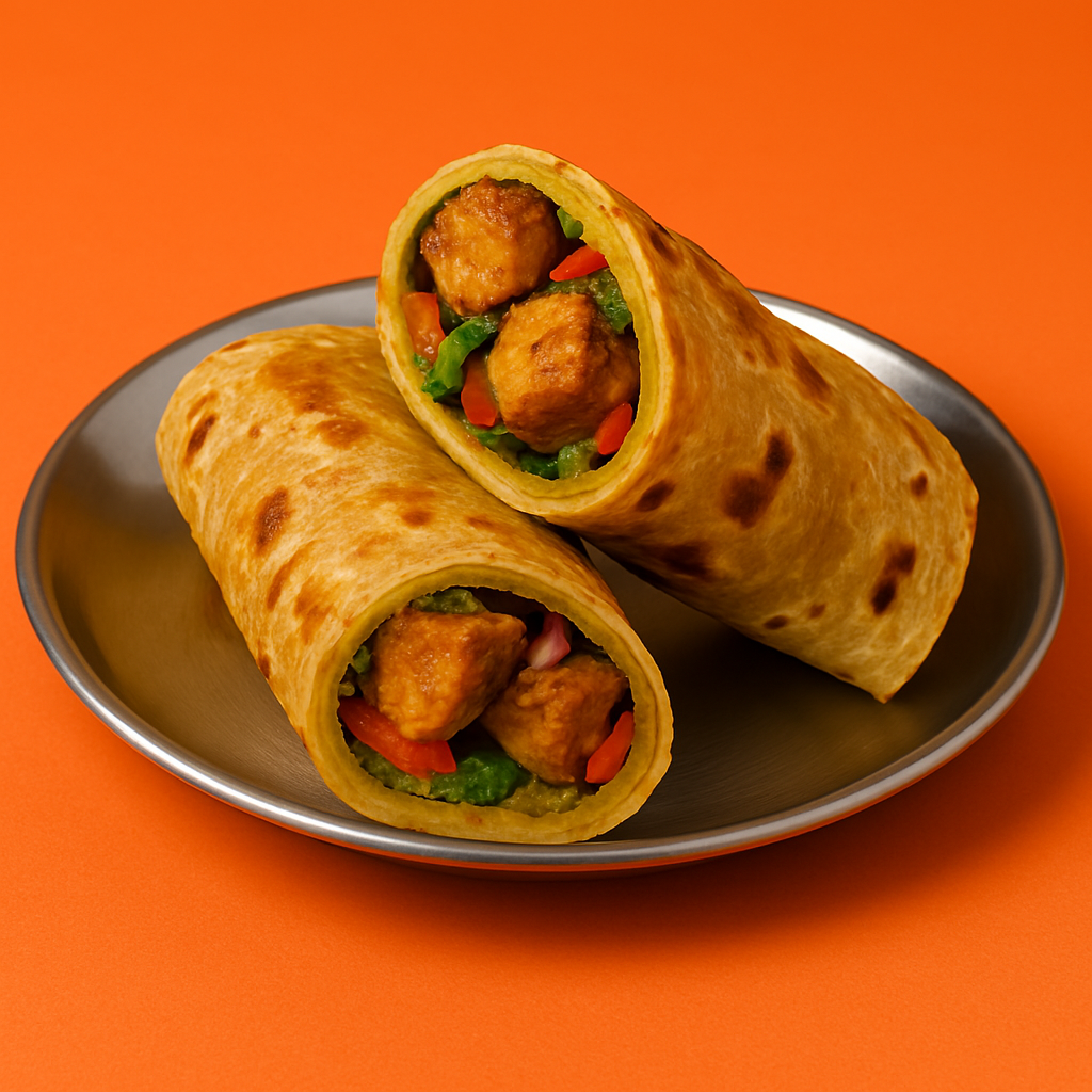 Chicken Kebab Roll - Kathi Rolls
